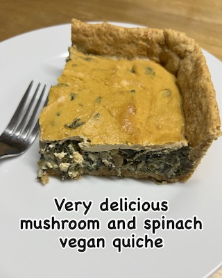 Vegan quiche
